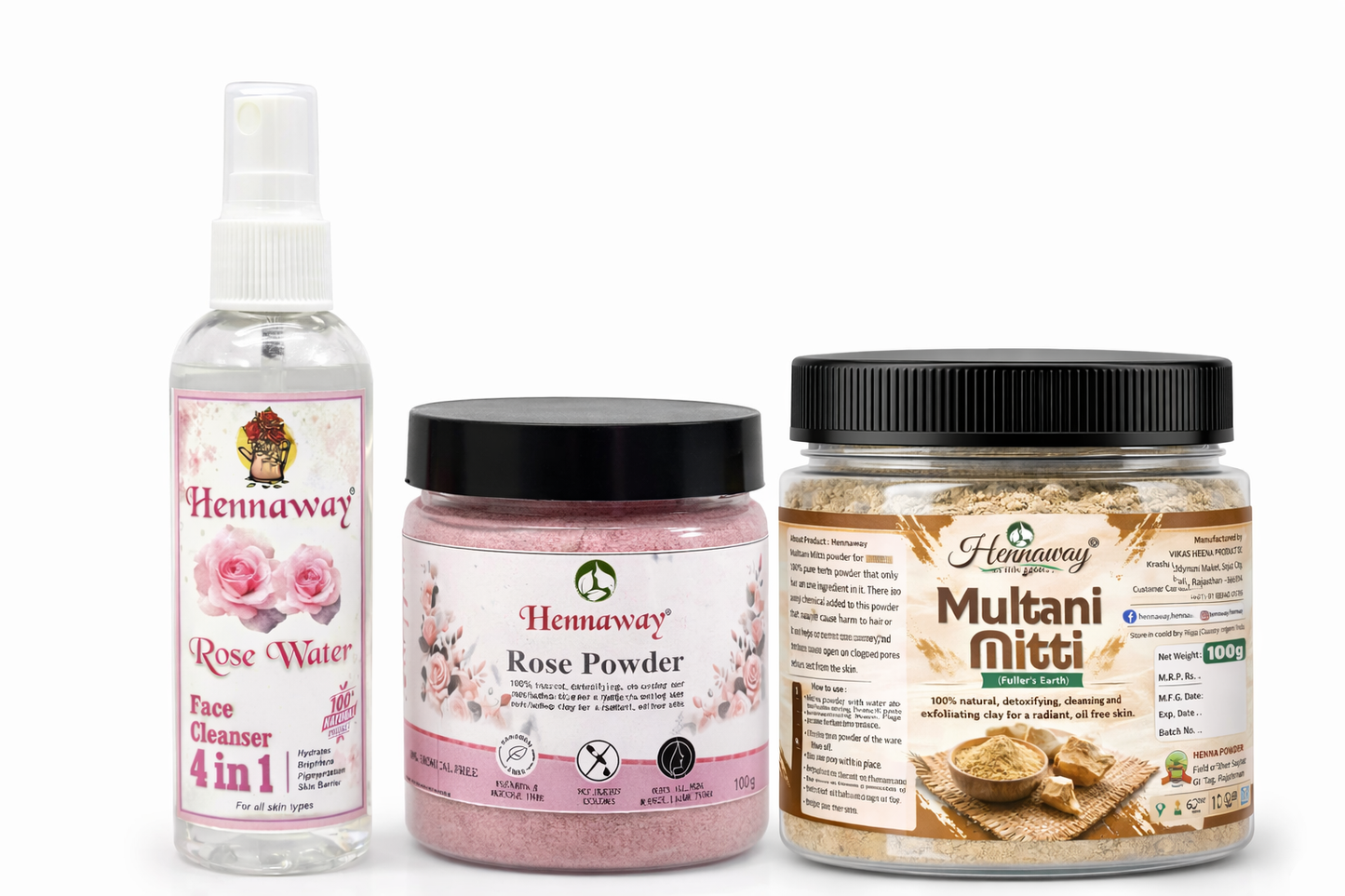 Hennaway Face Pack Combo for Glowing Skin